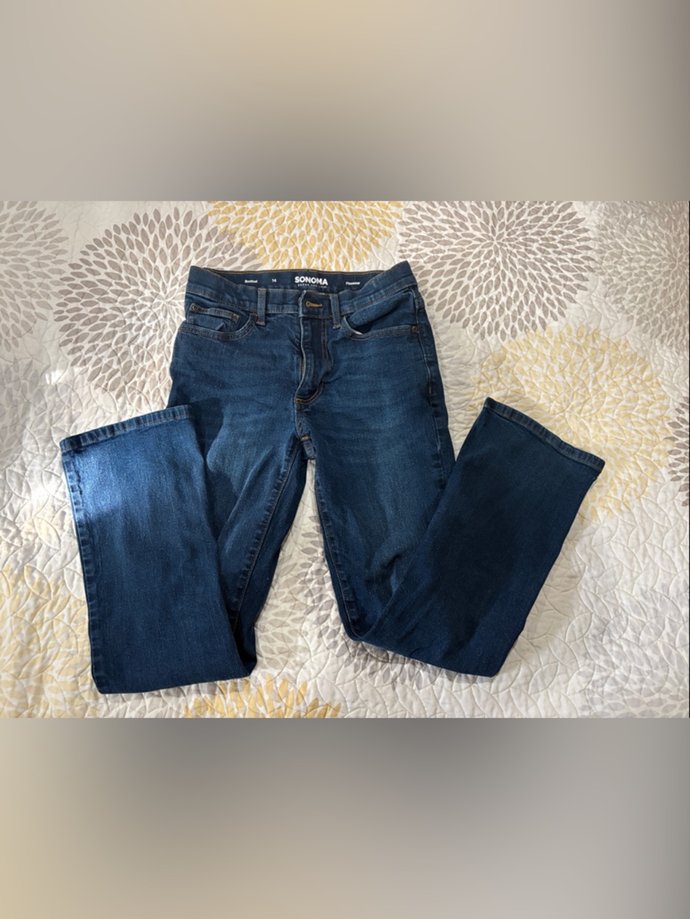 Sonoma Men's Dark Blue Straight Leg Jeans